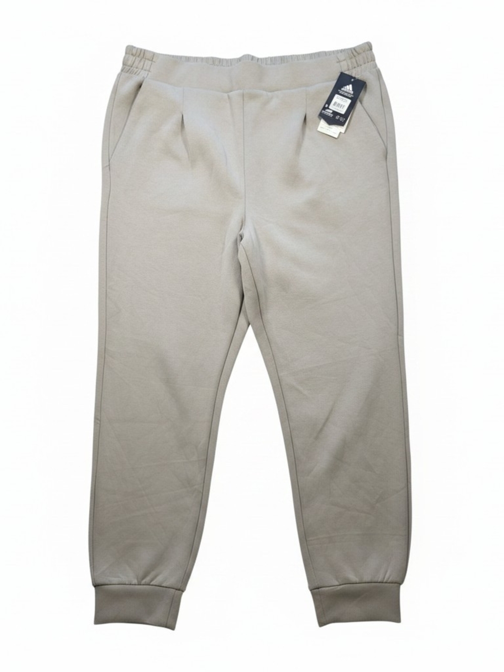 Avia Women's Light Gray Elastic Light Grey Scuba Material Waist Joggers